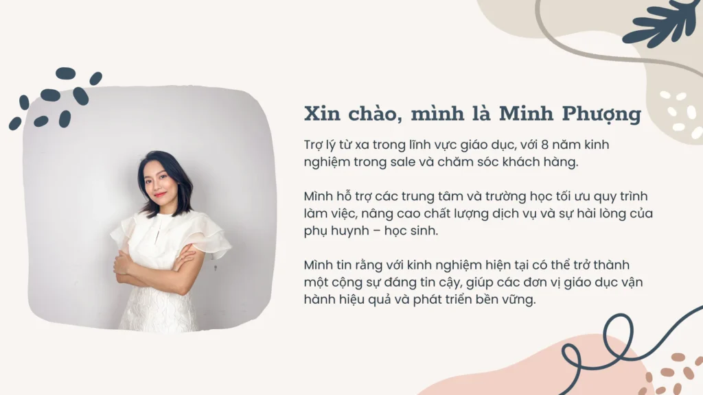Portfolio của Minh Phương, trợ lý từ xa